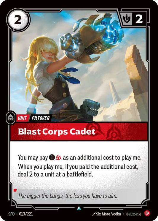 Blast Corps Cadet - Spiritforged (SFD) NM *FOIL*