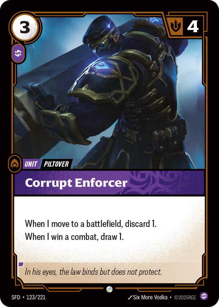 Corrupt Enforcer - Spiritforged (SFD) NM *FOIL*