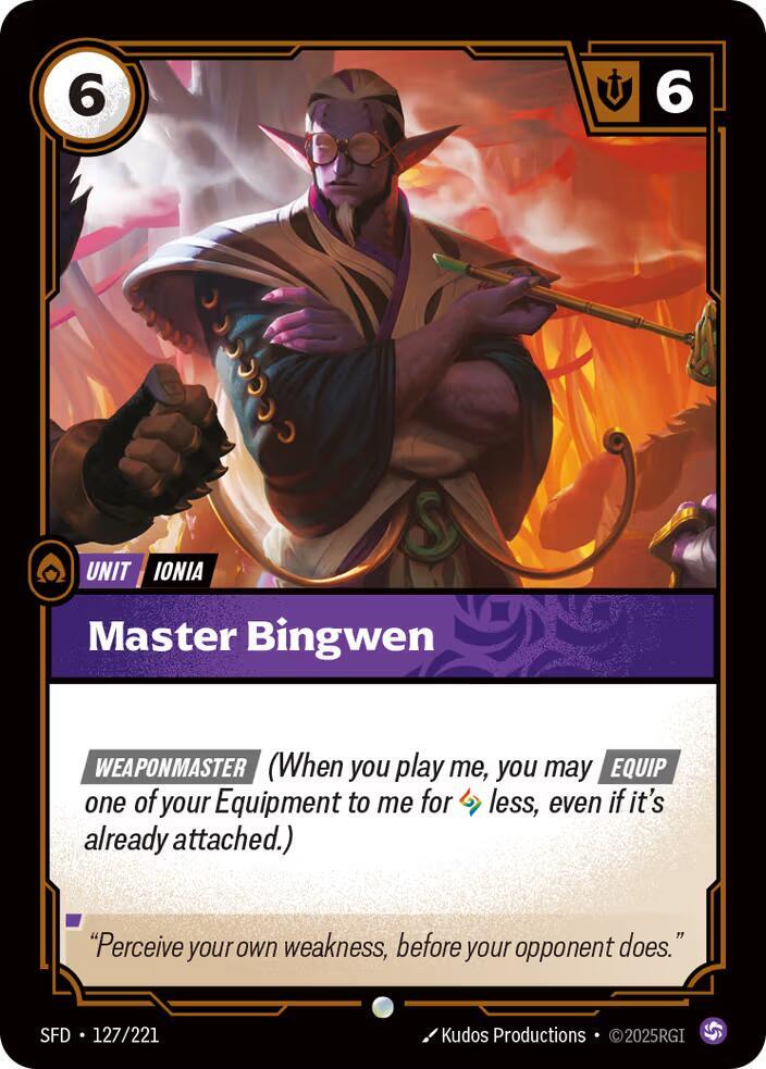 Master Bingwen - Spiritforged (SFD) NM *FOIL*