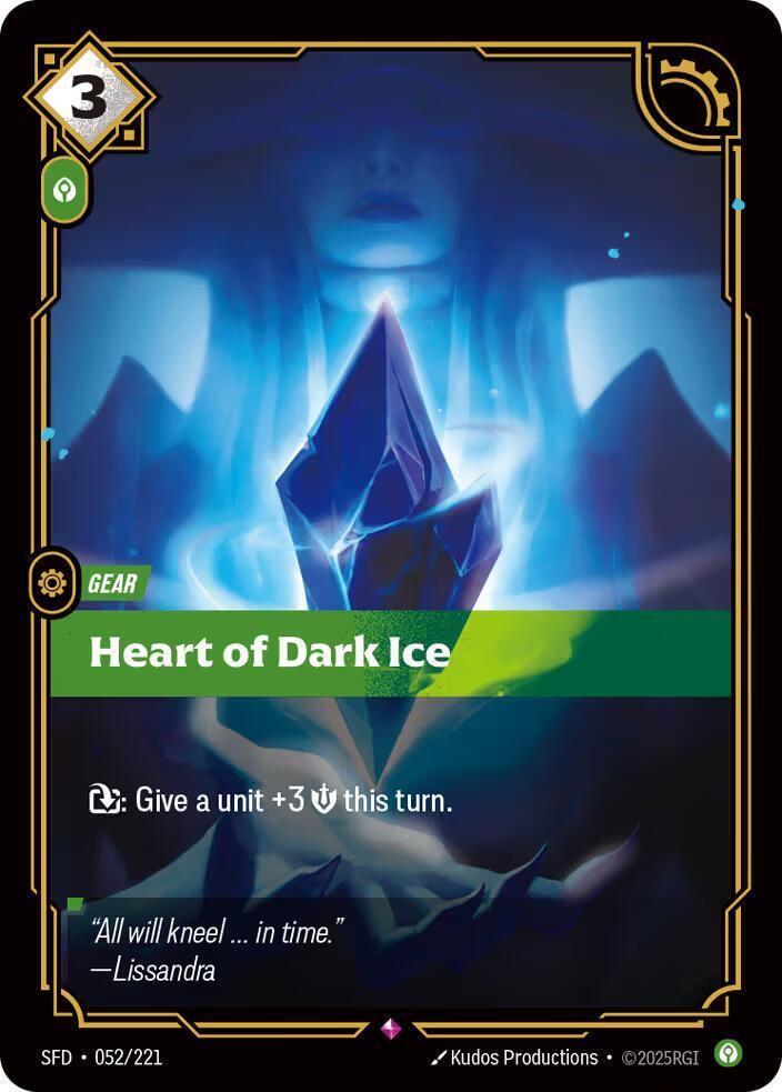 Heart of Dark Ice - Spiritforged (SFD) NM *FOIL*