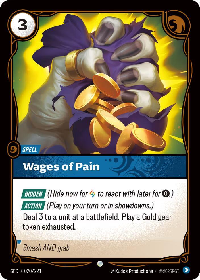 Wages of Pain - Spiritforged (SFD) NM *FOIL*