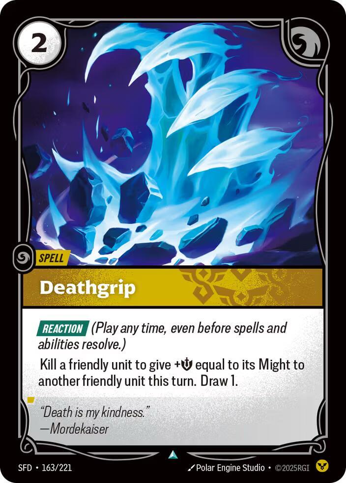 Deathgrip - Spiritforged (SFD) NM *FOIL*