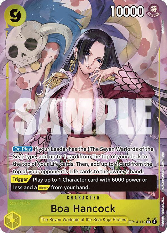 Boa Hancock - OP14-112 (Alternate Art) - The Azure Sea's Seven (OP14) NM *FOIL*