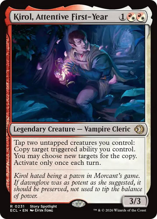 Kirol, Attentive First-Year - Lorwyn Eclipsed (ECL) NM *FOIL* SEALED
