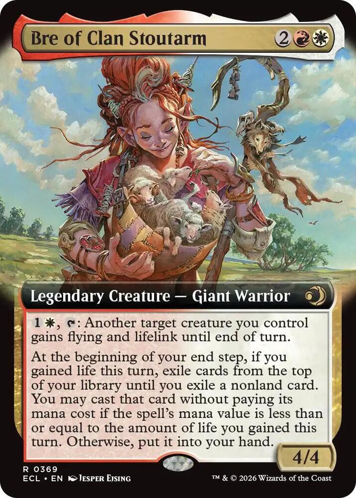 Bre of Clan Stoutarm (Extended Art) - Lorwyn Eclipsed (ECL) NM *FOIL*