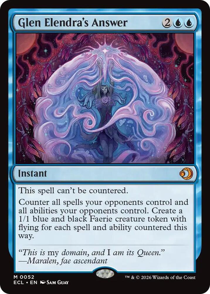 Glen Elendra's Answer - Lorwyn Eclipsed (ECL) NM