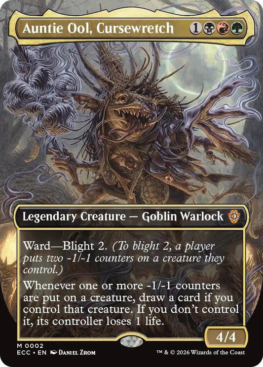 Auntie Ool, Cursewretch (Borderless) - Commander: Lorwyn Eclipsed (ECC) NM