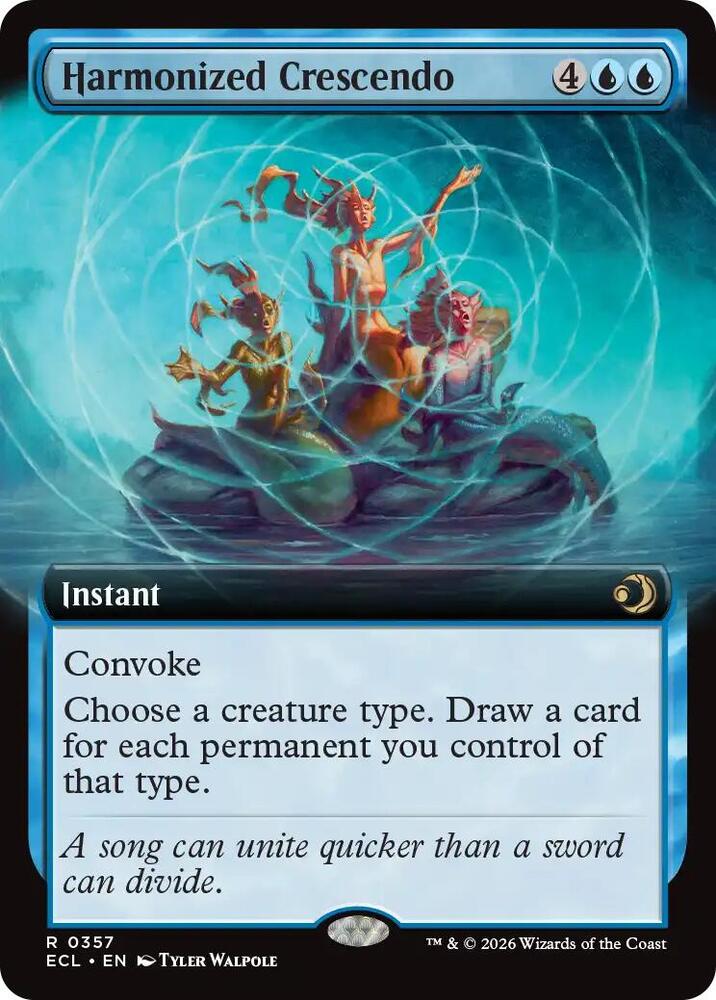 Harmonized Crescendo (Extended Art) - Lorwyn Eclipsed (ECL) NM