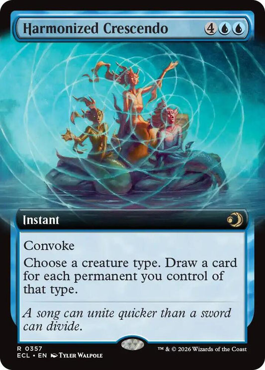 Harmonized Crescendo (Extended Art) - Lorwyn Eclipsed (ECL) NM