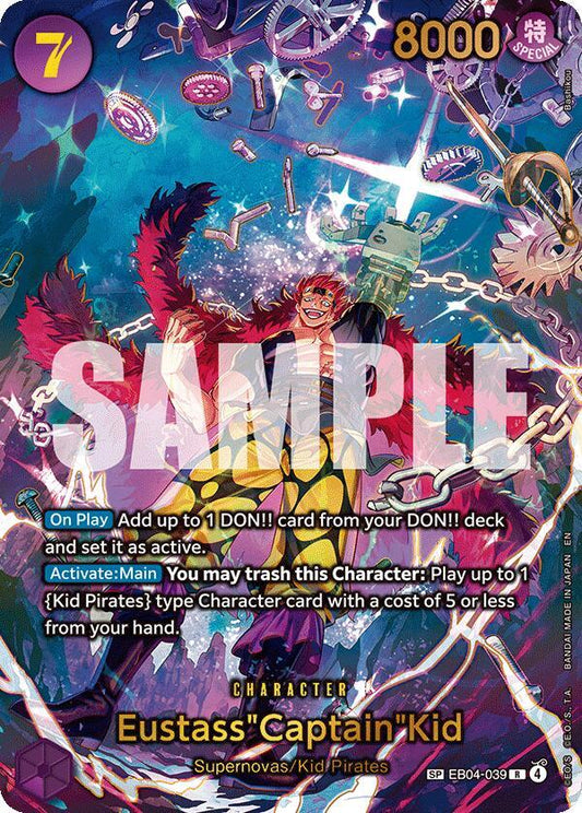 Eustass"Captain"Kid - EB04-039 (SP) - The Azure Sea's Seven (OP14) NM *FOIL*