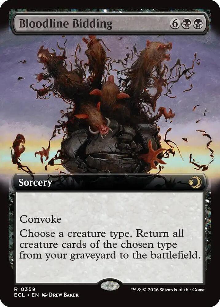Bloodline Bidding (Extended Art) - Lorwyn Eclipsed (ECL) NM
