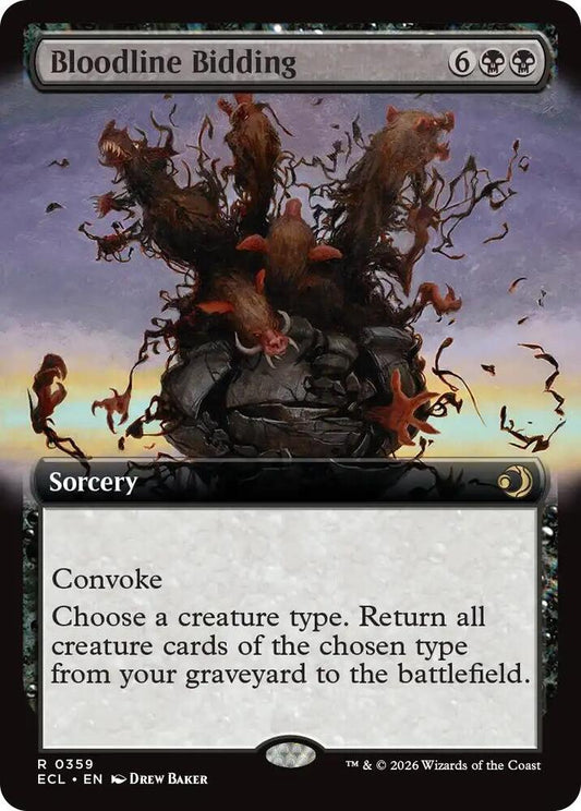 Bloodline Bidding (Extended Art) - Lorwyn Eclipsed (ECL) NM