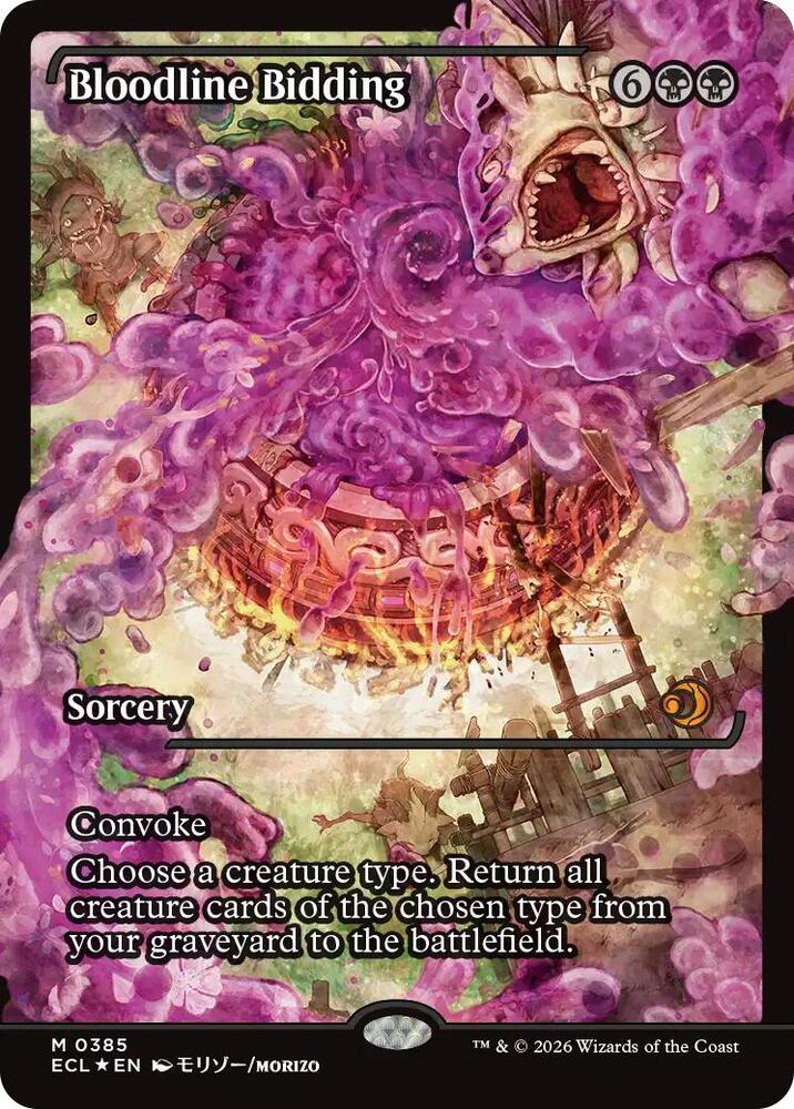 Bloodline Bidding (Showcase) - Lorwyn Eclipsed (ECL) NM *FOIL*