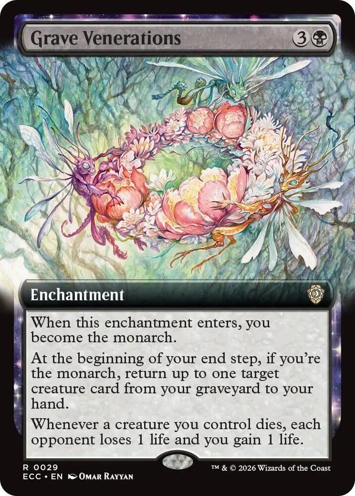 Grave Venerations (Extended Art) - Commander: Lorwyn Eclipsed (ECC) NM