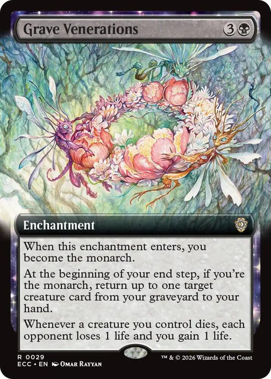Grave Venerations (Extended Art) - Commander: Lorwyn Eclipsed (ECC) NM