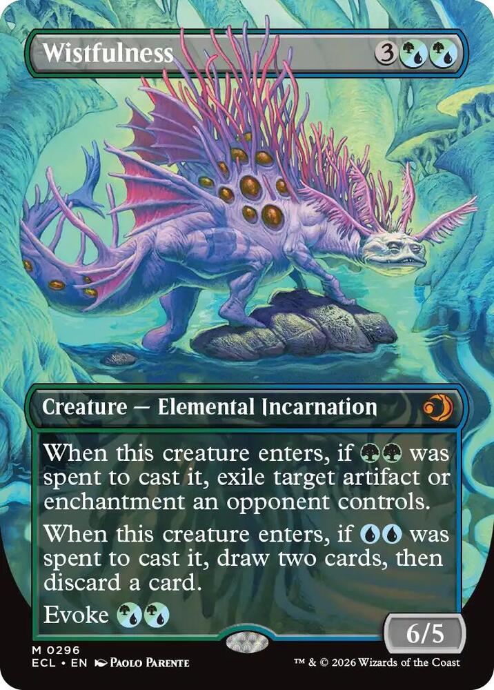 Wistfulness (Borderless) - Lorwyn Eclipsed (ECL) NM