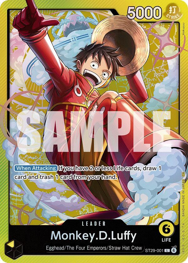 Monkey.D.Luffy (001) - Starter Deck 29: Egghead (ST-29) NM *FOIL*