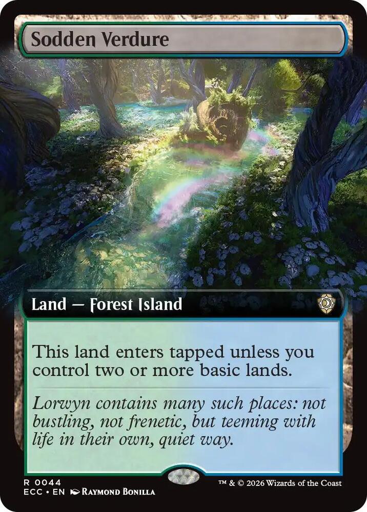 Sodden Verdure (Extended Art) - Commander: Lorwyn Eclipsed (ECC) NM