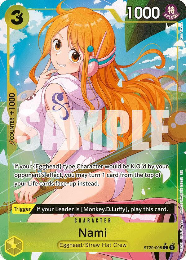 Nami (Full Art) - Starter Deck 29: Egghead (ST-29) NM *FOIL*
