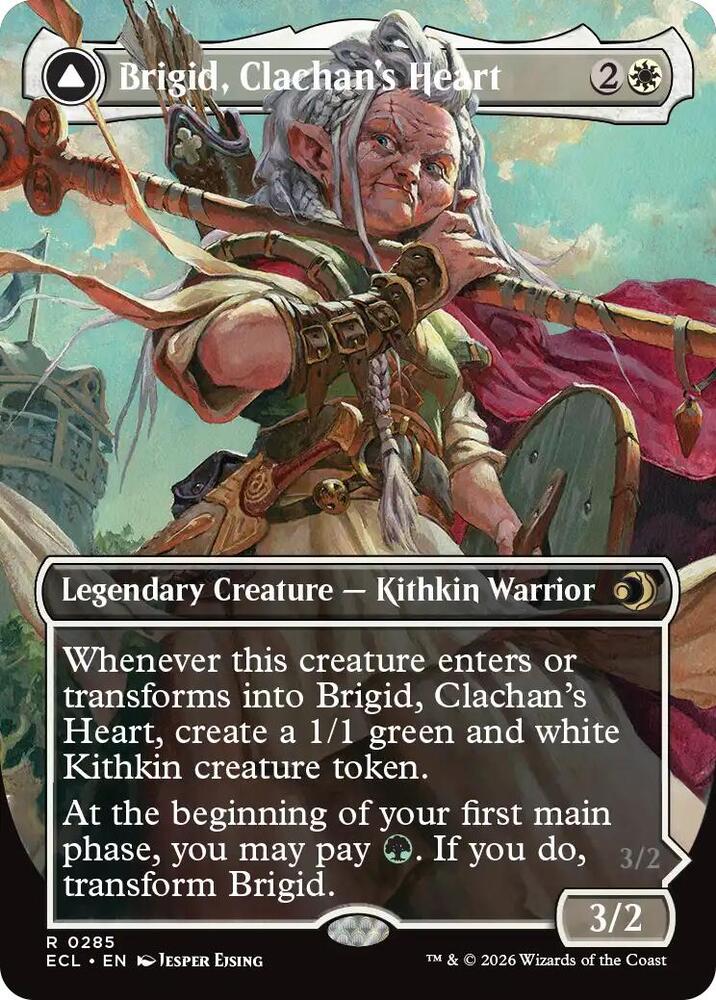 Brigid, Clachan's Heart (Borderless) - Lorwyn Eclipsed (ECL) NM