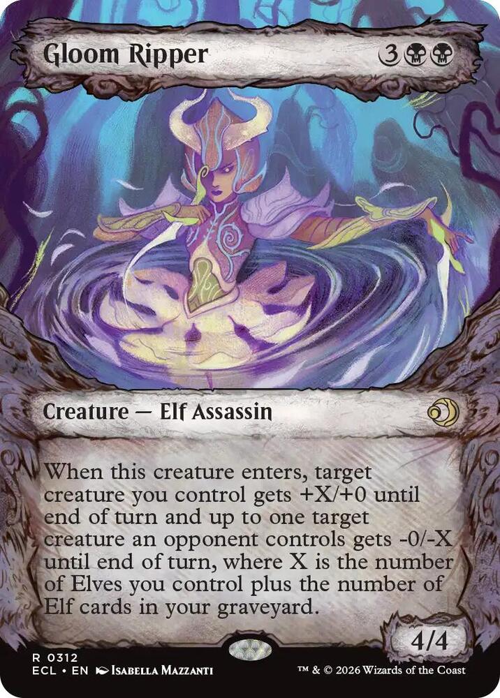 Gloom Ripper (Showcase) - Lorwyn Eclipsed (ECL) NM *FOIL*