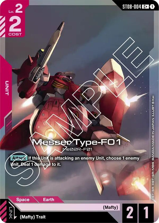 Messer Type-F01 (C+) - Starter Deck 08: Flash of Radiance (ST08) NM *FOIL*