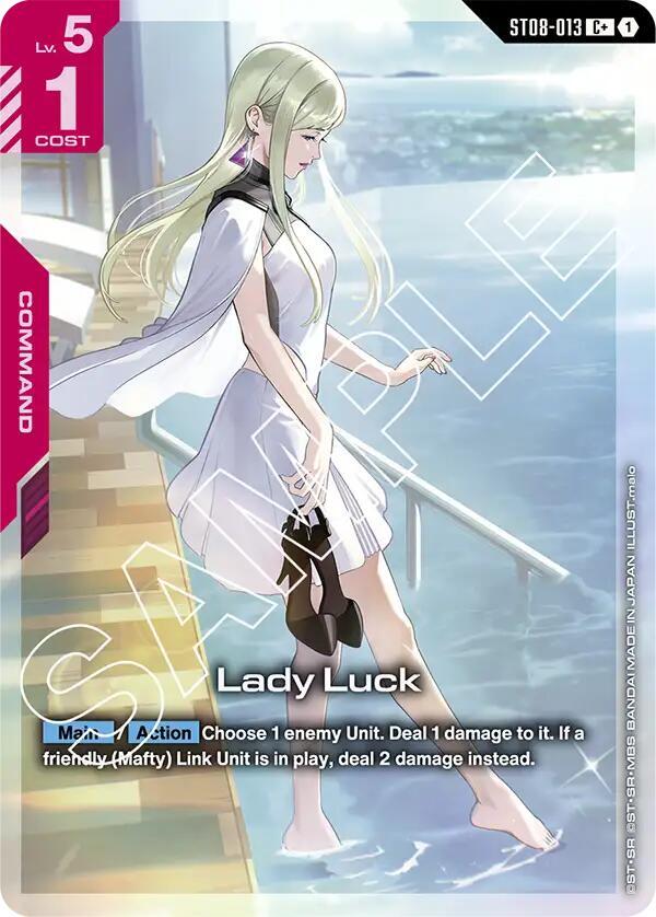 Lady Luck (C+) - Starter Deck 08: Flash of Radiance (ST08) NM *FOIL*