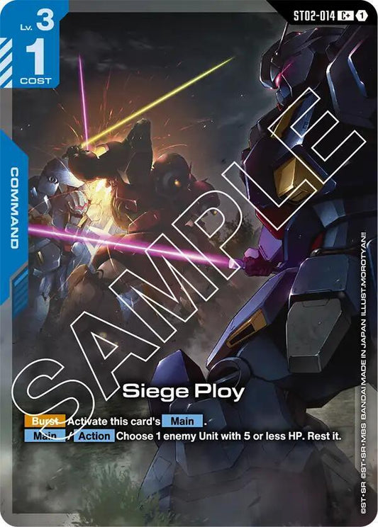 Siege Ploy (C+) - Starter Deck 08: Flash of Radiance (ST08) NM *FOIL*
