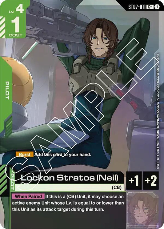 Lockon Stratos (Neil) (C+) - Starter Deck 07: Celestial Drive (ST07) NM *FOIL*