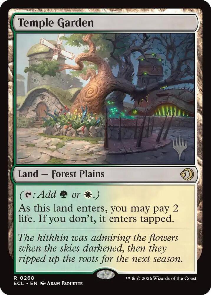 Temple Garden - Promo Pack: Lorwyn Eclipsed (PPECL) NM *FOIL*