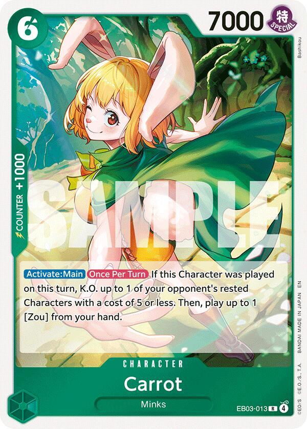 Carrot - Extra Booster: One Piece Heroines Edition (EB-03) NM *FOIL*