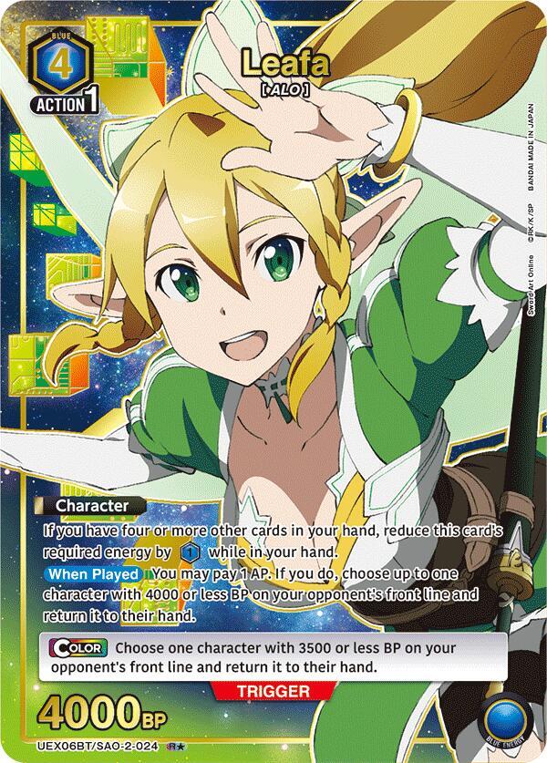 Leafa (024) (R*) - UEX06BT: Sword Art Online Vol.2 (UEX06BT) NM *FOIL*