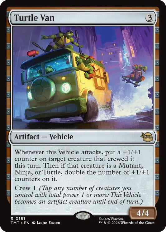 Turtle Van - Teenage Mutant Ninja Turtles (TMT) NM *FOIL* SEALED
