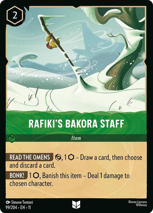 Rafiki's Bakora Staff - Winterspell (11) NM *FOIL*