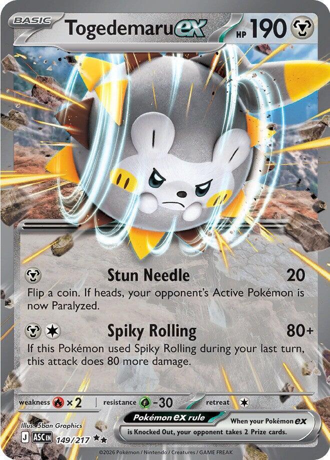 Togedemaru ex - ME: Ascended Heroes (ASC) NM *FOIL*