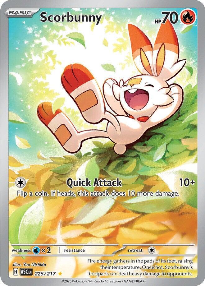 Scorbunny - 225/217 - ME: Ascended Heroes (ASC) NM *FOIL*