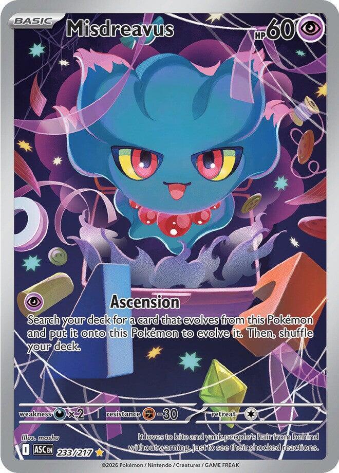 Misdreavus - 233/217 - ME: Ascended Heroes (ASC) NM *FOIL*