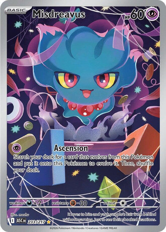 Misdreavus - 233/217 - ME: Ascended Heroes (ASC) NM *FOIL*