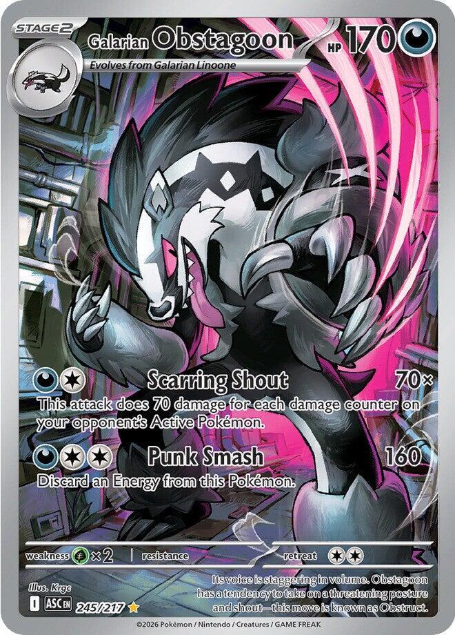 Galarian Obstagoon - 245/217 - ME: Ascended Heroes (ASC) NM *FOIL*