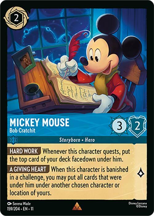 Mickey Mouse - Bob Cratchit - Winterspell (11) NM *FOIL*