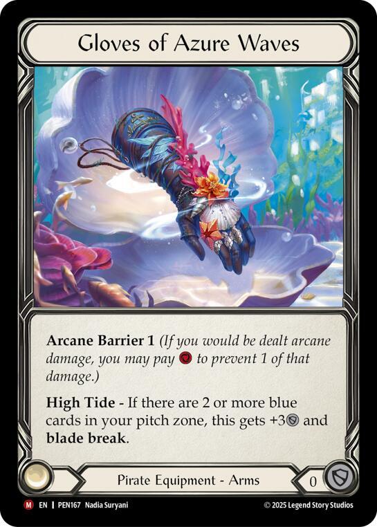 Gloves Of Azure Waves - Compendium of Rathe (PEN) NM *Cold Foil*