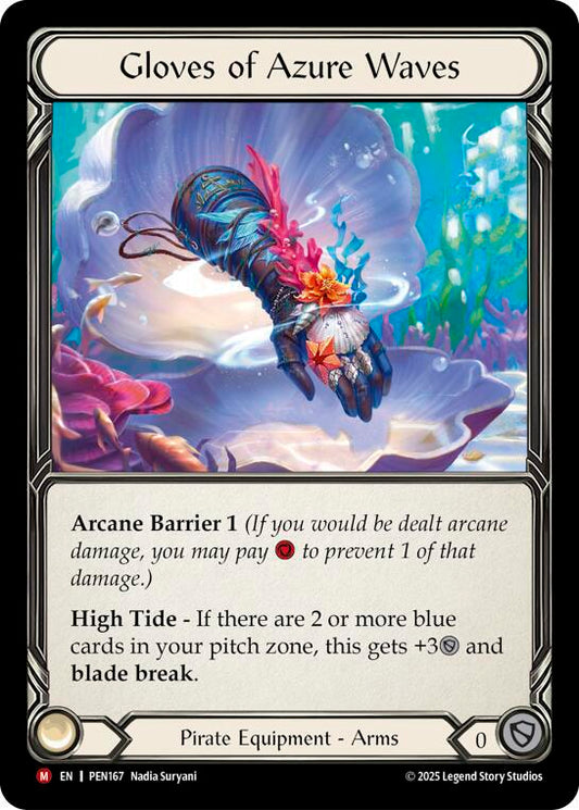 Gloves Of Azure Waves - Compendium of Rathe (PEN) NM *Cold Foil*