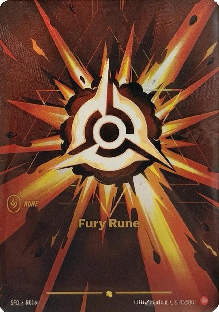 Fury Rune (R01a) - Spiritforged (SFD) NM *FOIL*