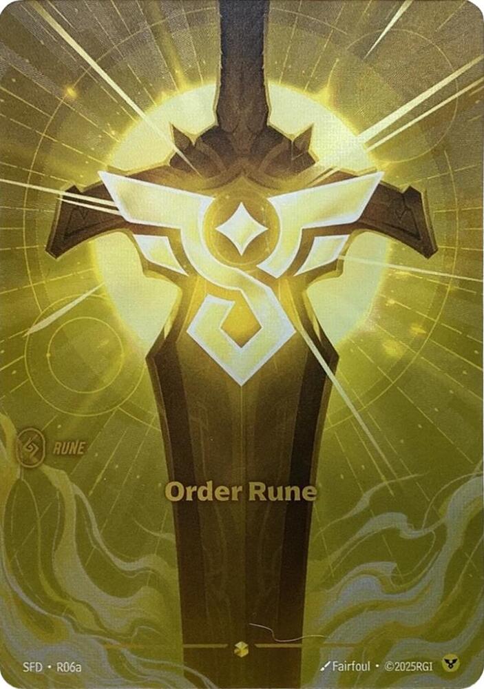 Order Rune (R06a) - Spiritforged (SFD) NM *FOIL*