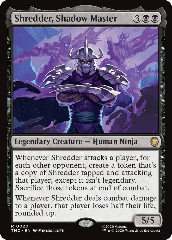 Shredder, Shadow Master - Commander: Teenage Mutant Ninja Turtles (TMC) NM