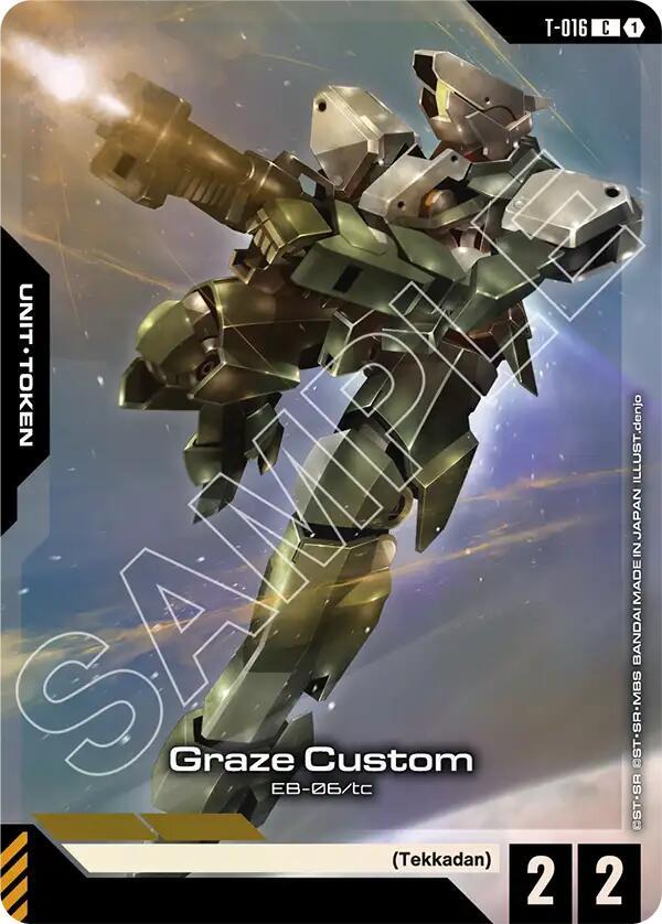 Graze Custom (Premium Card Collection Gundam Assemble) - Gundam Promotional Cards (GCG-PR) NM *FOIL*