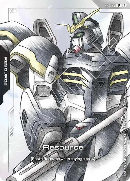 Resource (RP-027) (Mobile Suit Gundam Wing) - Promotional Resource Tokens (RP) NM *FOIL*