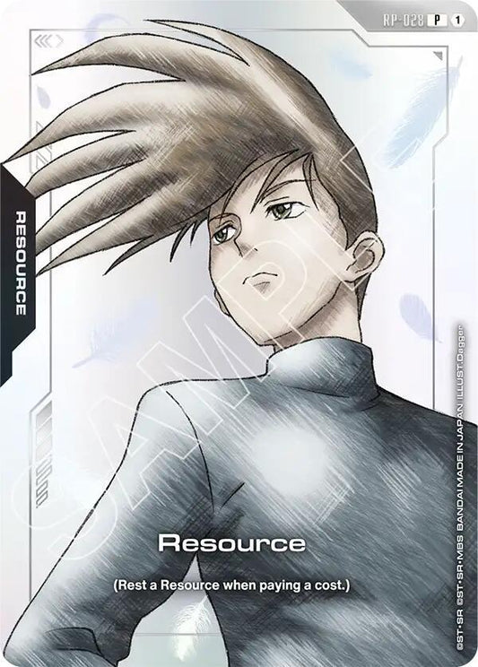 Resource (RP-028) (Mobile Suit Gundam Wing) - Promotional Resource Tokens (RP) NM *FOIL*