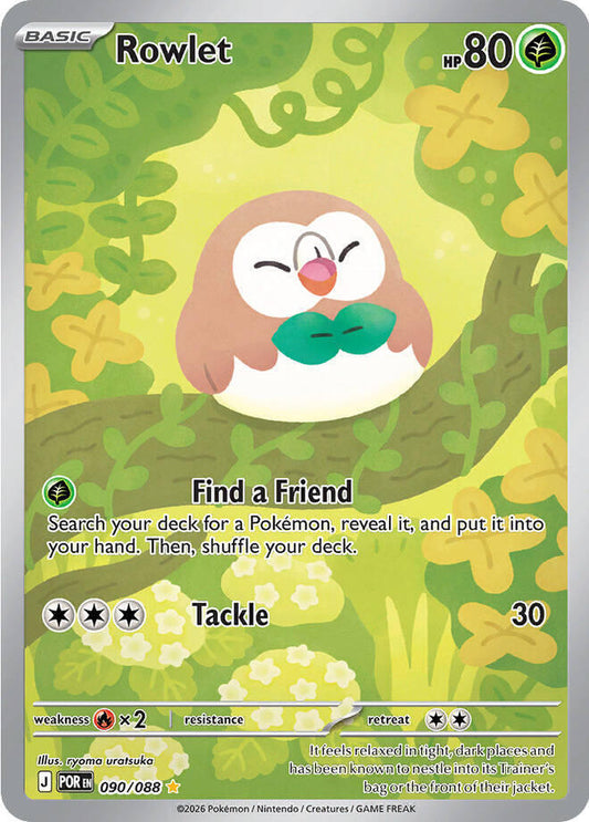 Rowlet - 090/088 - ME03: Perfect Order (POR) NM *FOIL*