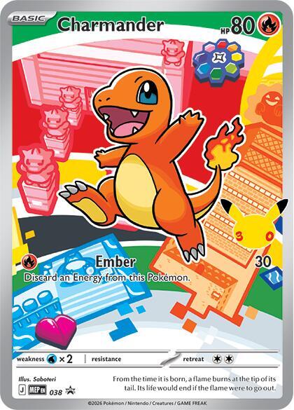 Charmander - 038 - ME: Mega Evolution Promo (MEP) NM *FOIL*